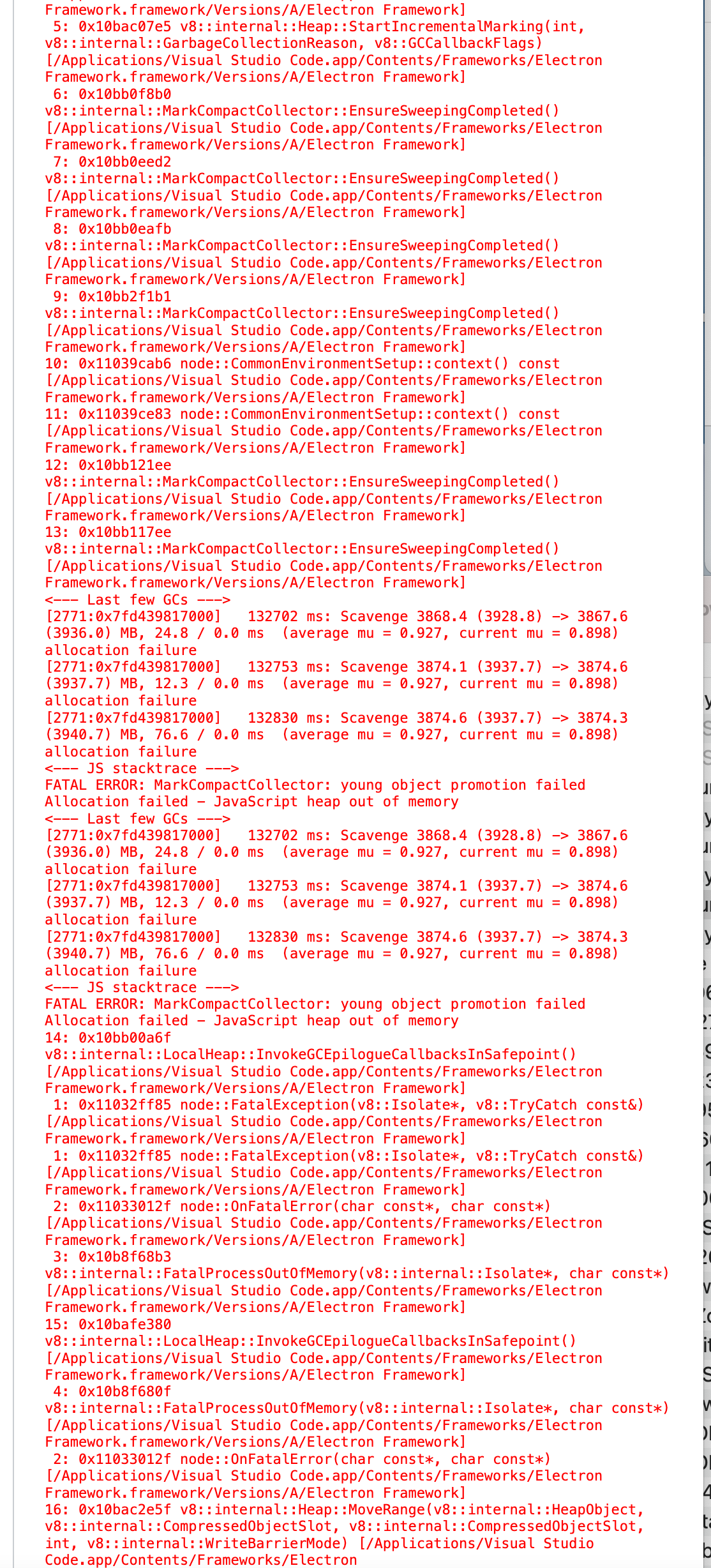 VSCode 1.68.1 Fatal Error - Crashes · Issue #153205 · microsoft/vscode ...