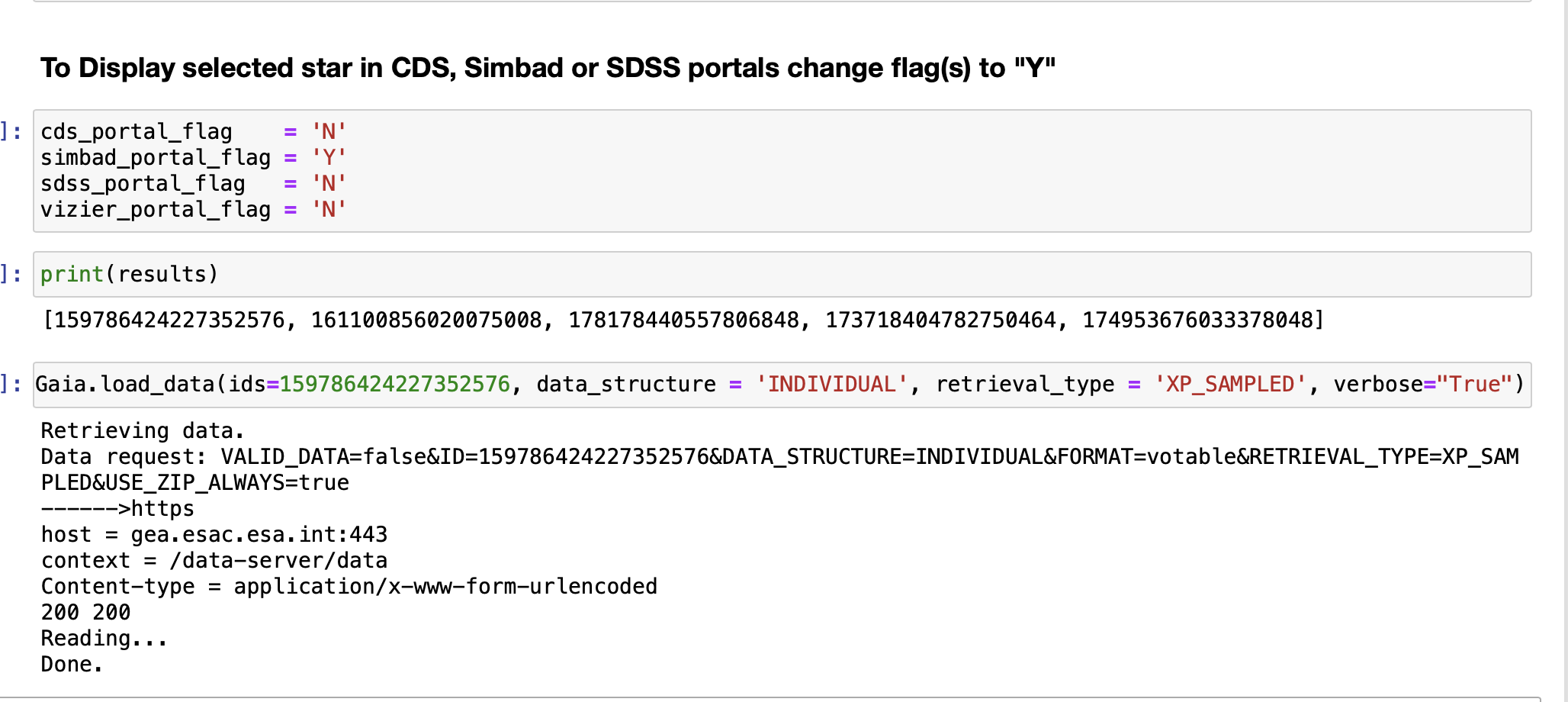 M1 iMac - Gaia.load_data ValueError: 1:0: not well-formed (invalid ...