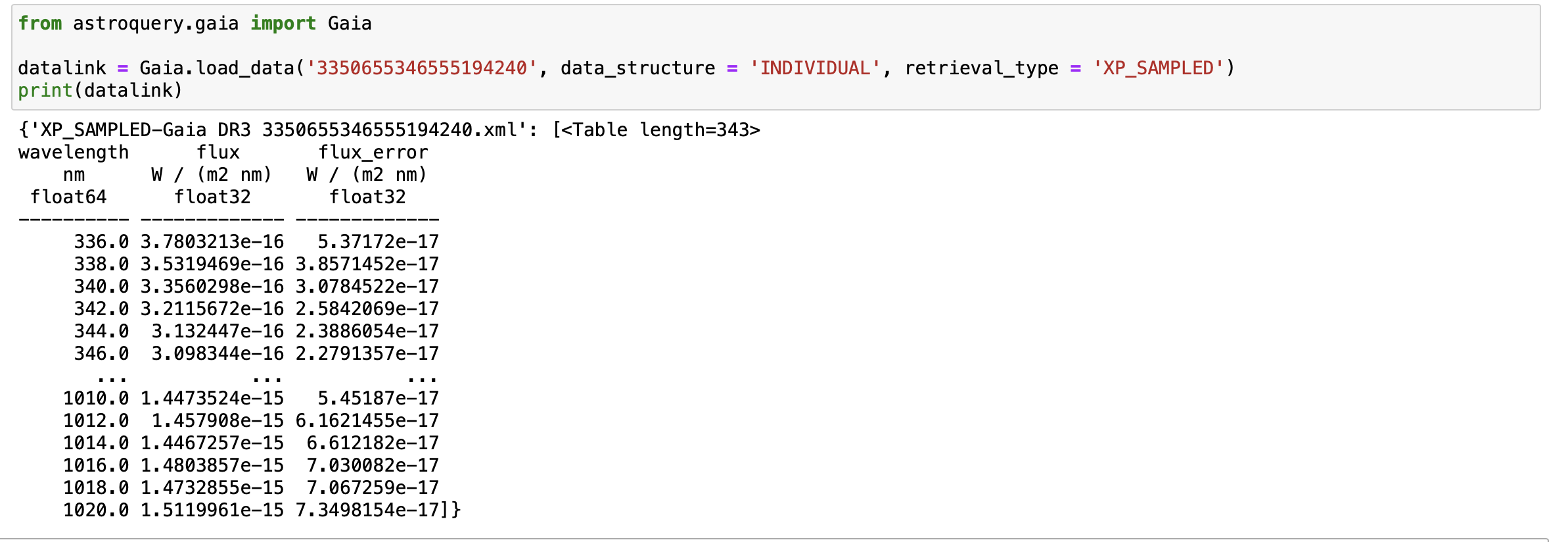 M1 iMac - Gaia.load_data ValueError: 1:0: not well-formed (invalid ...