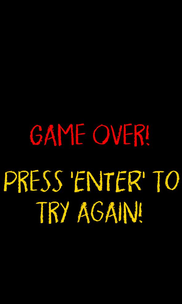 PyTetrominoes Game Over Screen