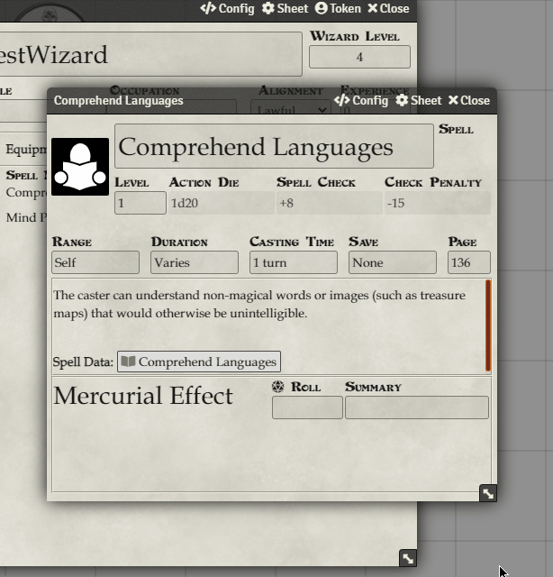 Populate mercurial entries based on input number for spells · Issue