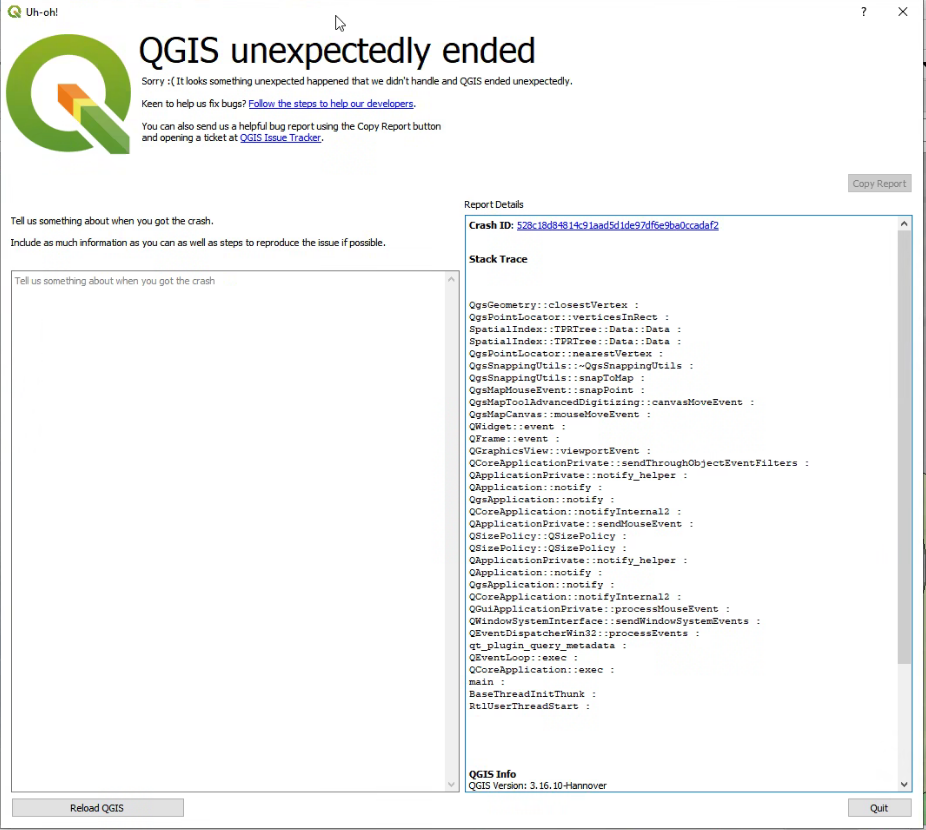 Crashing with snapping and WFS · Issue 45589 · qgis/QGIS · GitHub