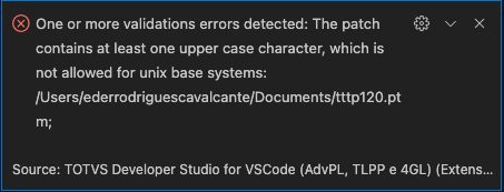 Erro ao tentar aplicar patch · Issue #737 · totvs/tds-vscode · GitHub