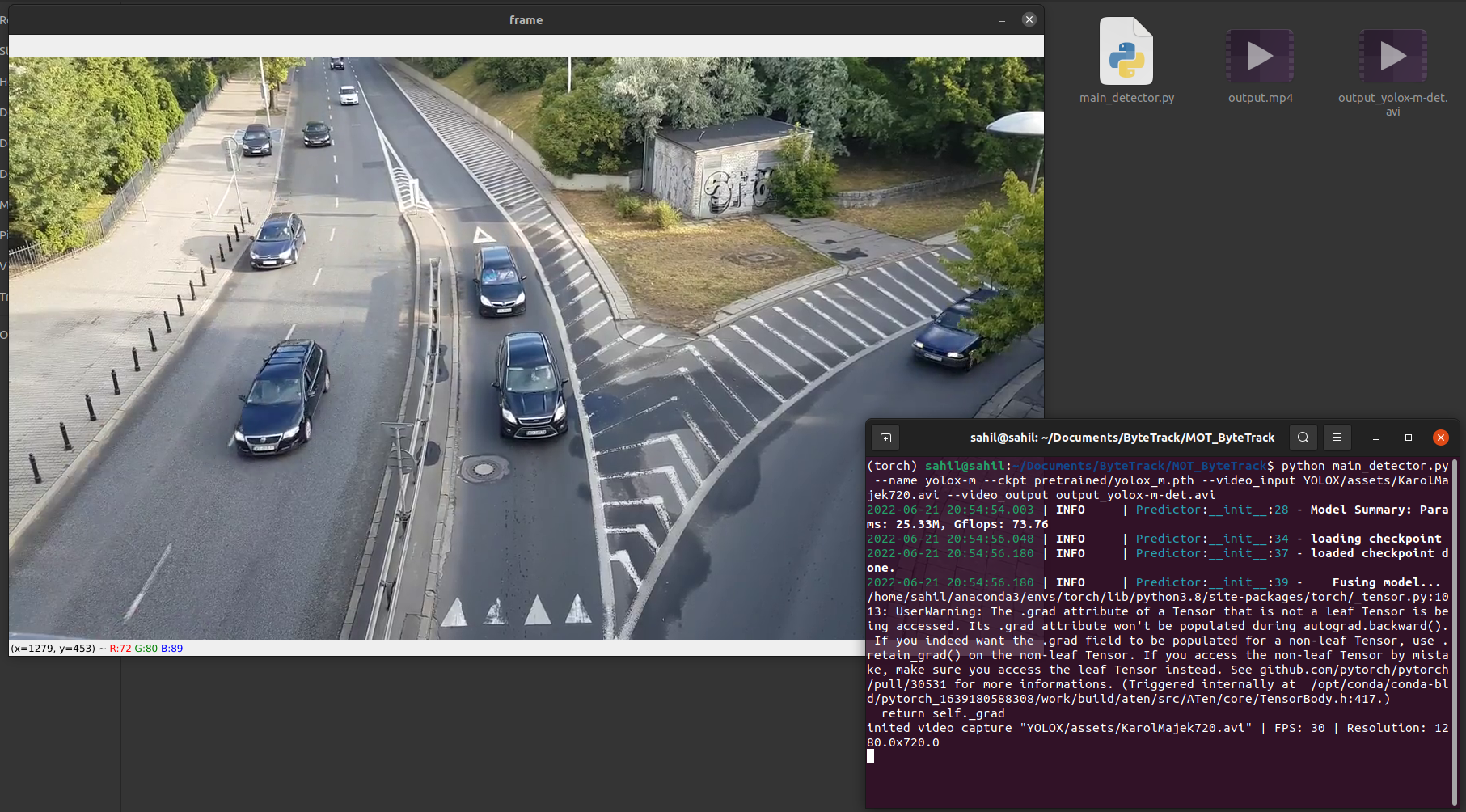No bounding box or ID · Issue #2 · 0w1Gr3y/MOT_ByteTrack · GitHub