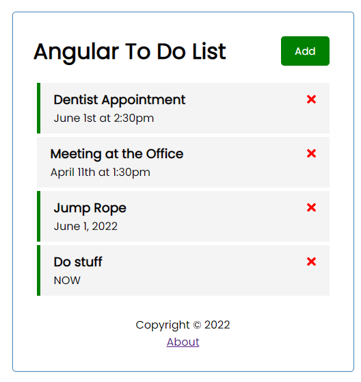 GitHub - ldvhaase/ng-todo: Todo List - Angular 13 MEAN stack · GitHub