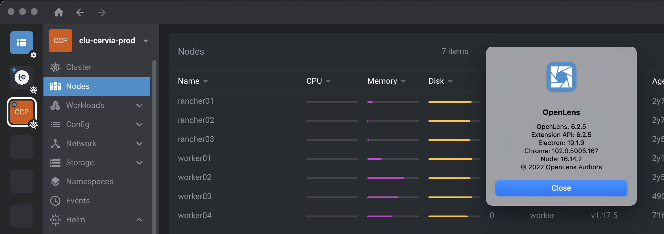 v6.3.0 connected but nothing shown because of kubectl not downloaded