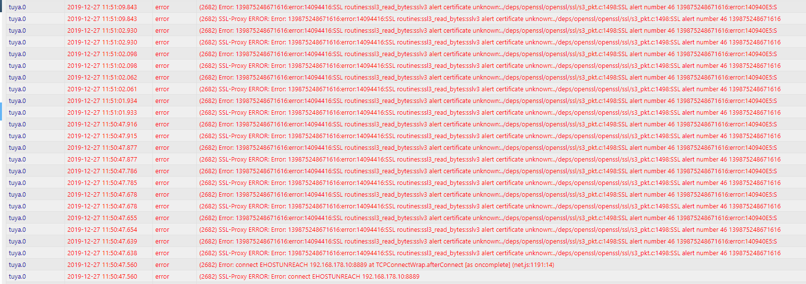 problem with Proxy · Issue #88 · Apollon77/ioBroker.tuya · GitHub