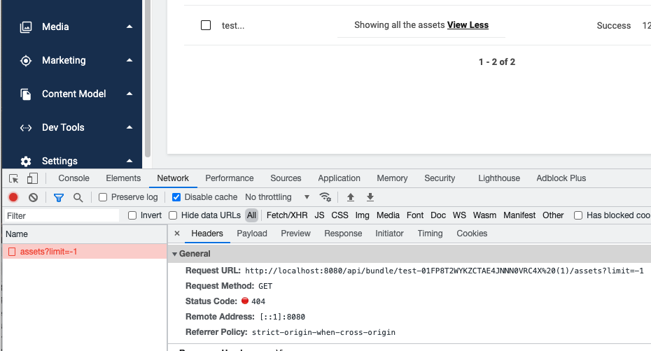 We are unable to show the complete list of contents after upload large ...