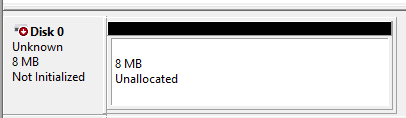 Unknown disk