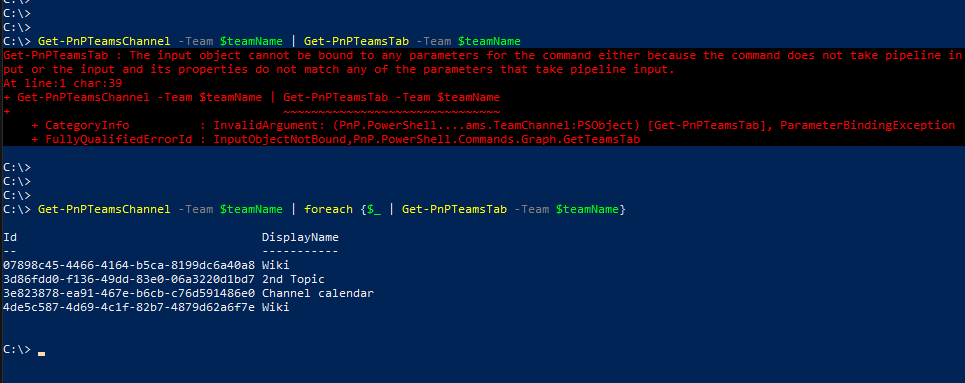 [BUG] Get-PNPTeamsChannel returns List object - should be TeamsChannel ...
