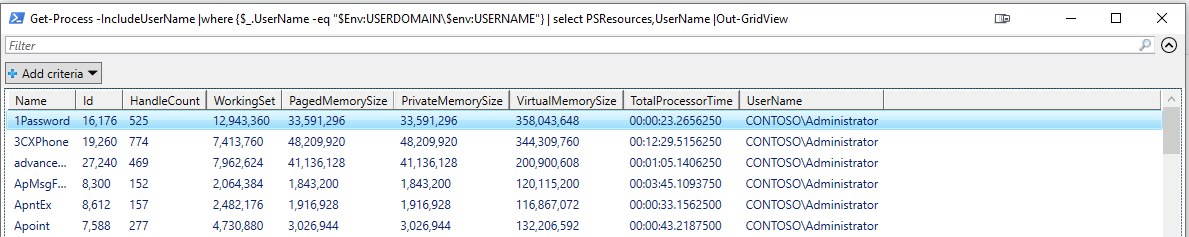 Feature Request - Out-GridView, define/pass 