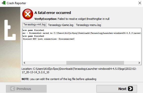 Crash while using NUI Screen Editor · Issue #4997 · MovingBlocks ...