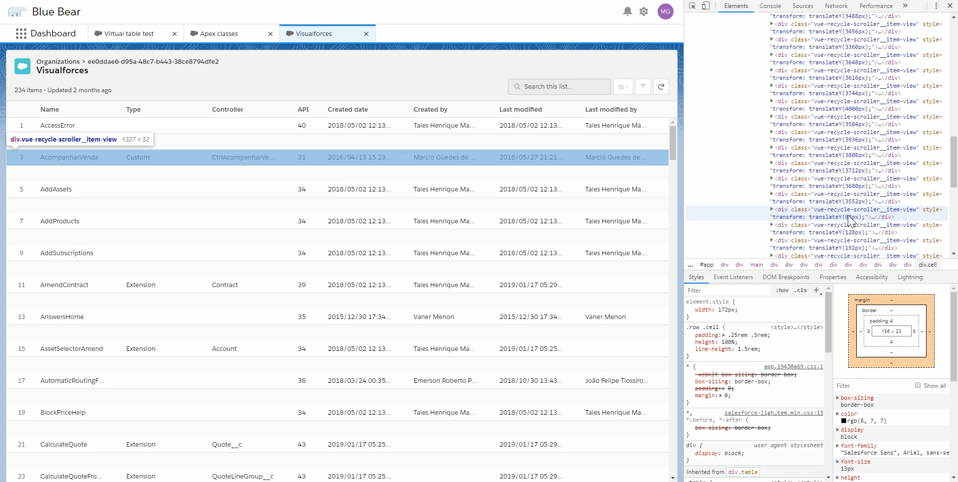 2 - virtual table bug
