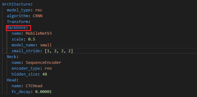 怎么得到文本识别模型的backbone输出 · Issue #5513 · PaddlePaddle/PaddleOCR · GitHub