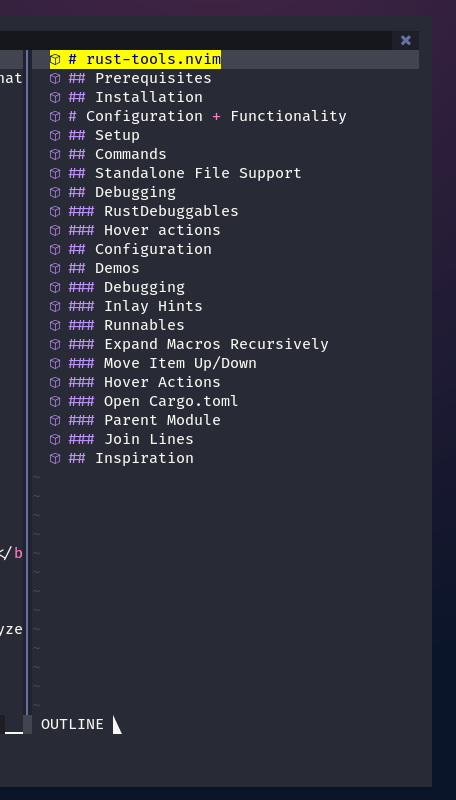 Markdown support. · Issue #43 · simrat39/symbols-outline.nvim · GitHub