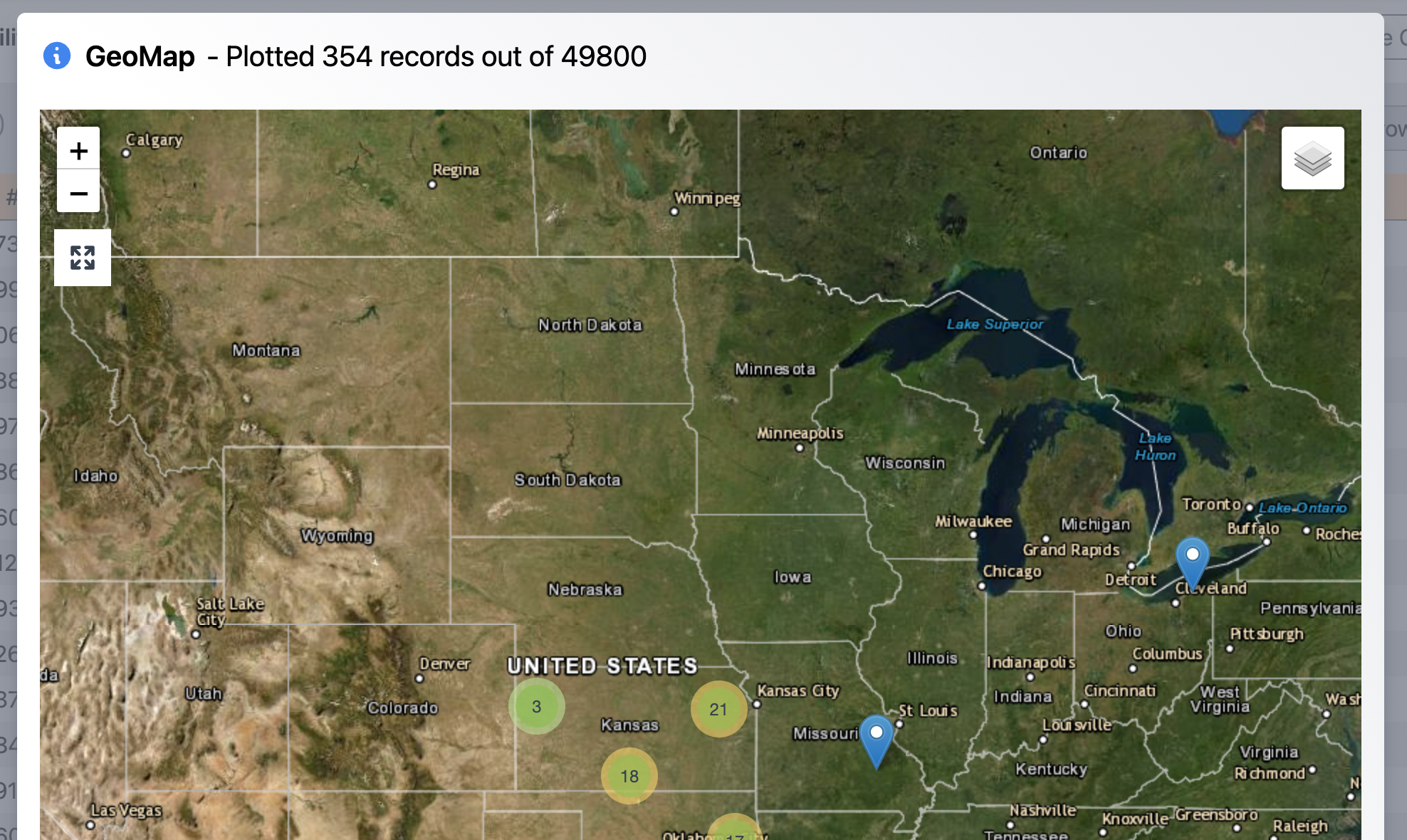 [testability] Show how many records out of the total are plotted ...
