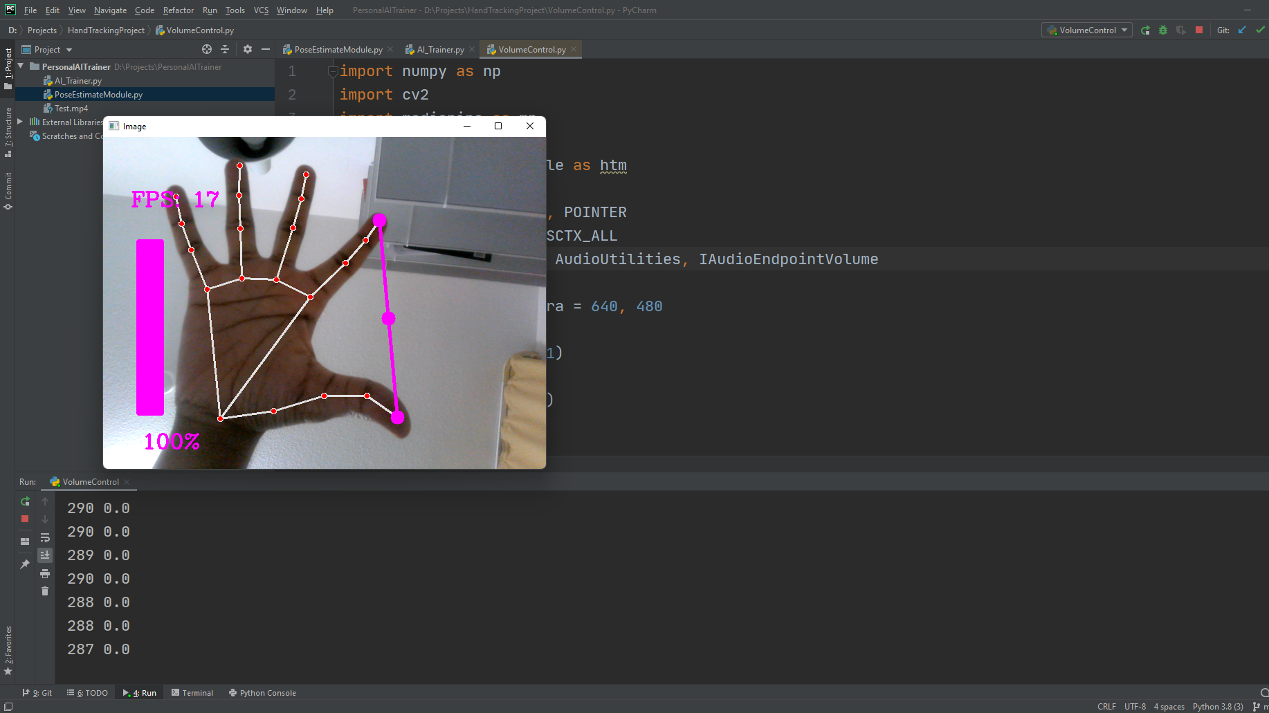 GitHub - Nimeshs54/Gesture-Volume-Control-by-Hand-Tracking
