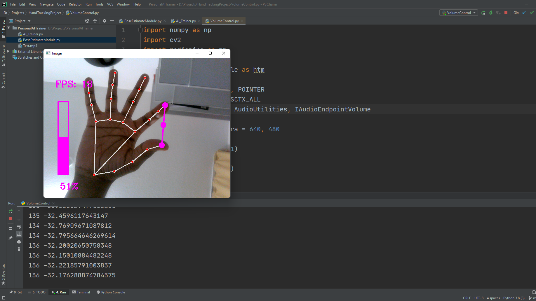 GitHub - Nimeshs54/Gesture-Volume-Control-by-Hand-Tracking