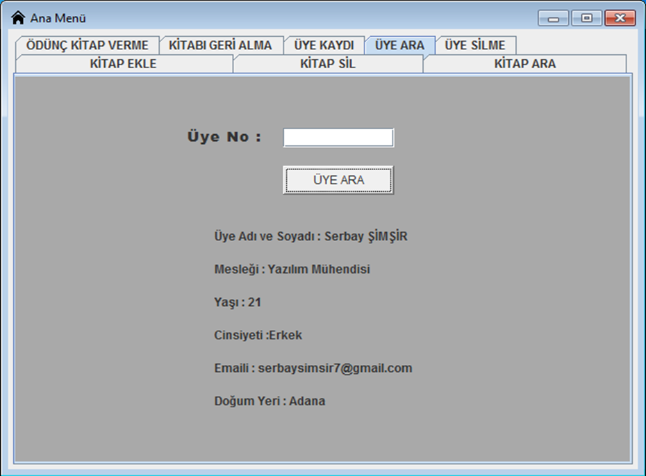 Github Mehmetaydintr Kutuphane Otomasyonu