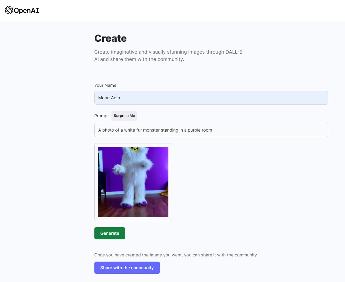 GitHub - Mohdaqib18/dall-e-clone: DALL-E AI clone that can generate ...