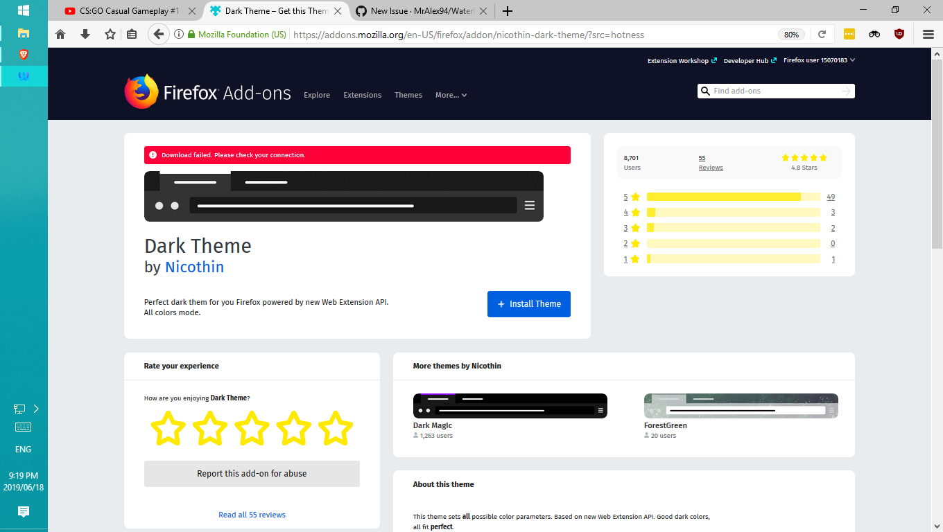 Cannot Download Themes · Issue #1027 · BrowserWorks/waterfox · GitHub