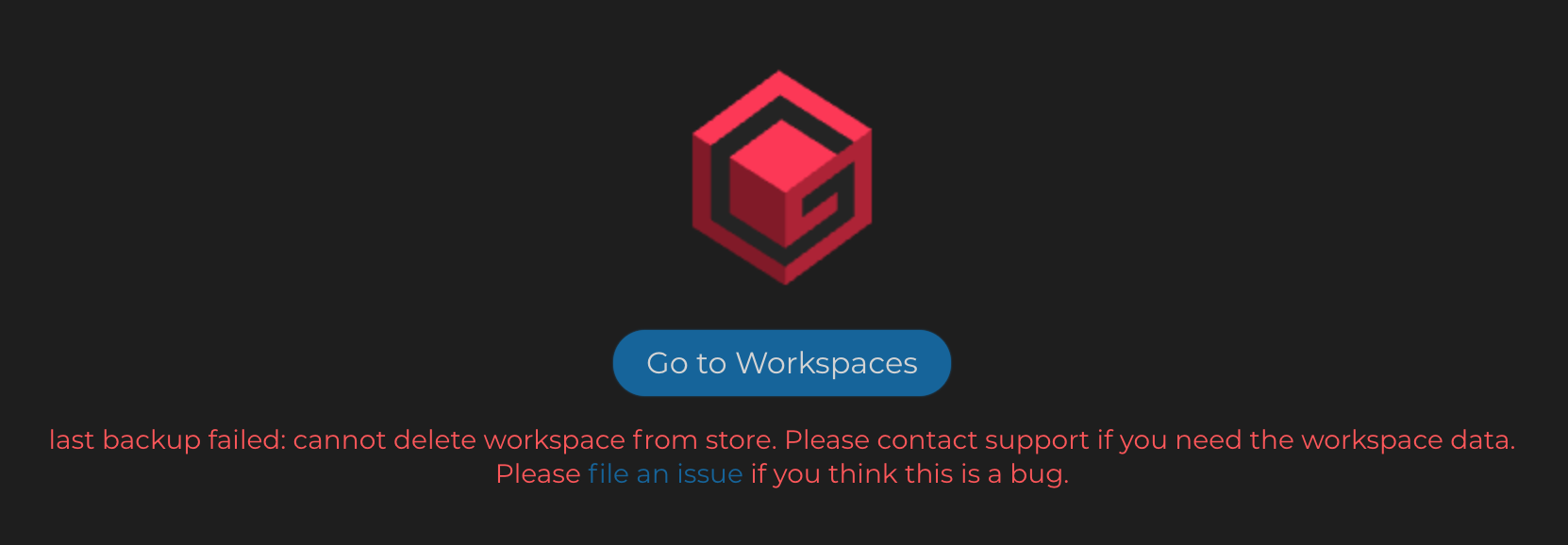 "last backup failed: cannot delete workspace from store." · Issue #2188 ...
