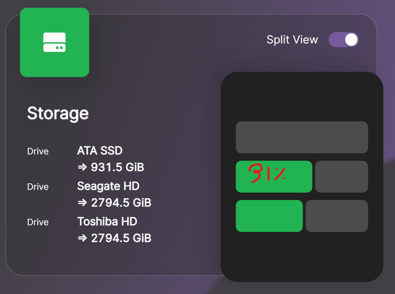 [Feature] Add Disk % Used to UI (without hovering) · Issue #370 ...