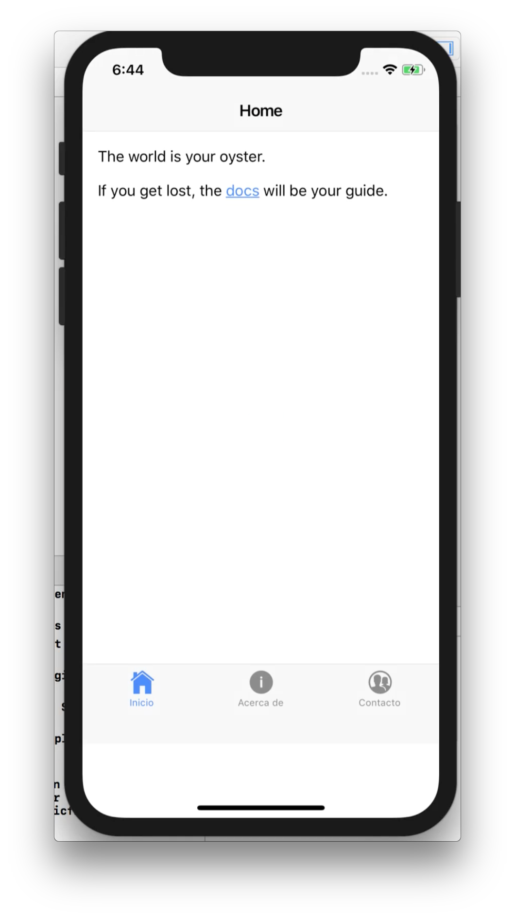 Tabs in iPhone X not displayed at the bottom of the screen until ...