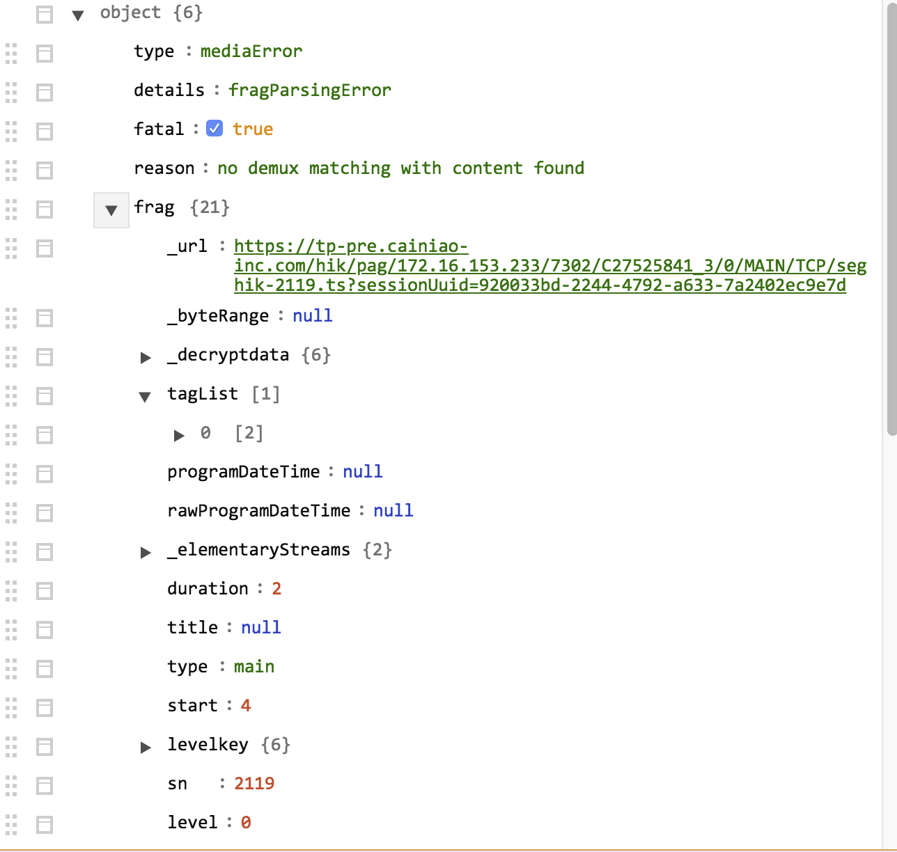 fragParsingError, no demux matching with content found · Issue #1947 ...