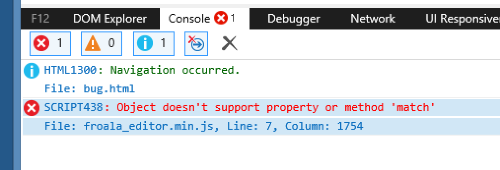 Froala Editor breaks C3 graphs in IE11 and Edge · Issue #3795 · froala ...