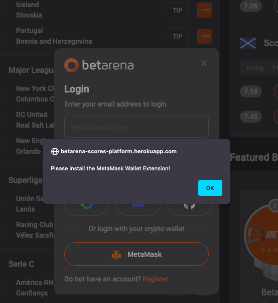 Wallet login stopped working · Issue #1406 · Betarena/scores · GitHub