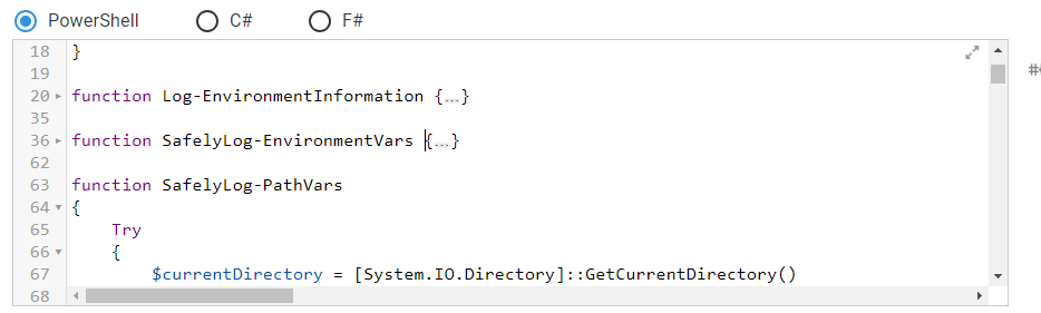 Add support for code folding in code editors · Issue #5183 ...