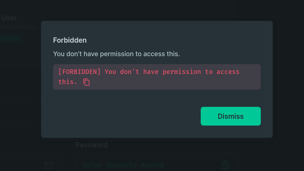 No permission to access admin profile page · Issue #11614 · directus ...