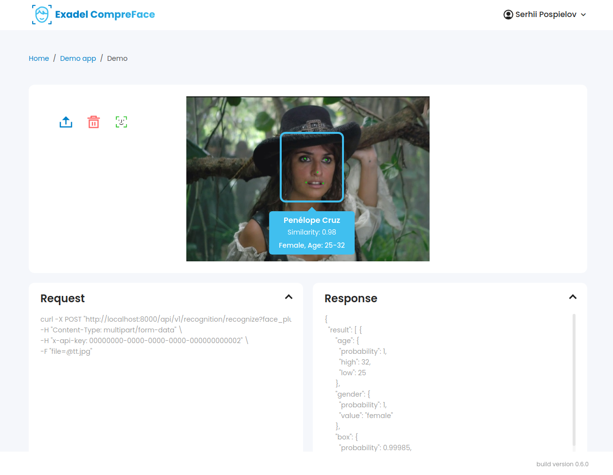 compreface-recognition-page