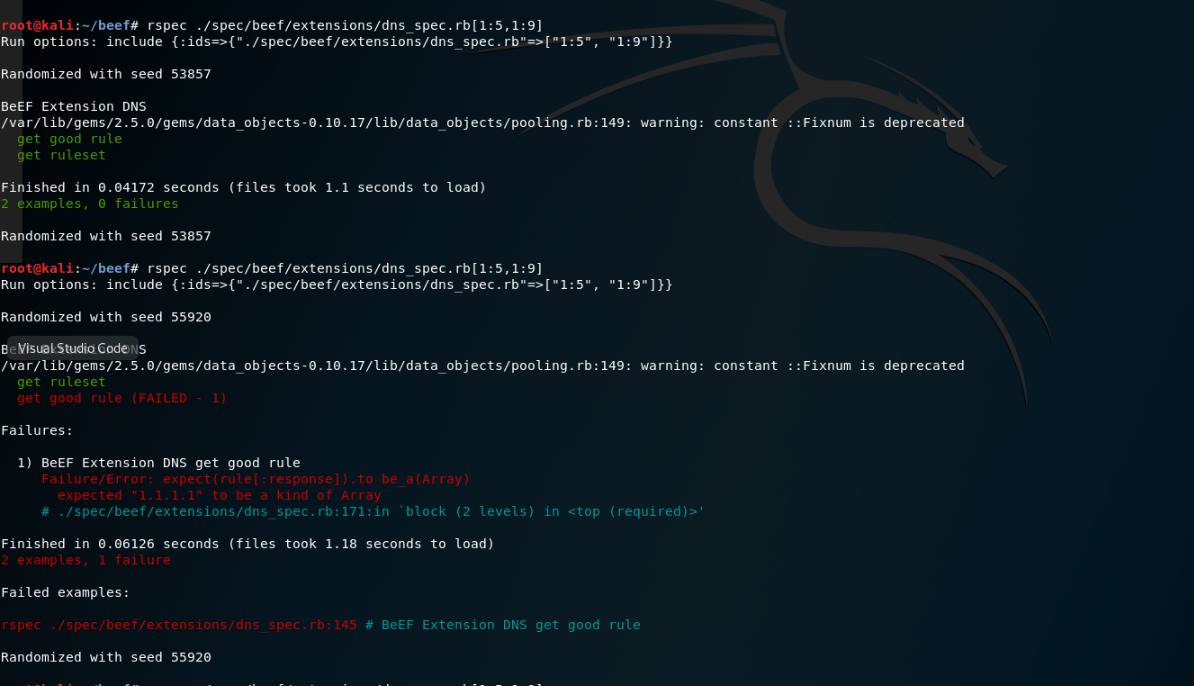 Test failing dns_spec.rb · Issue #1794 · beefproject/beef · GitHub