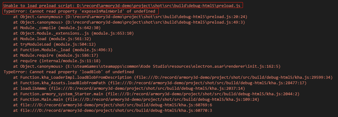 Can not debugging with Kode studio · Issue #2333 · armory3d/armory · GitHub