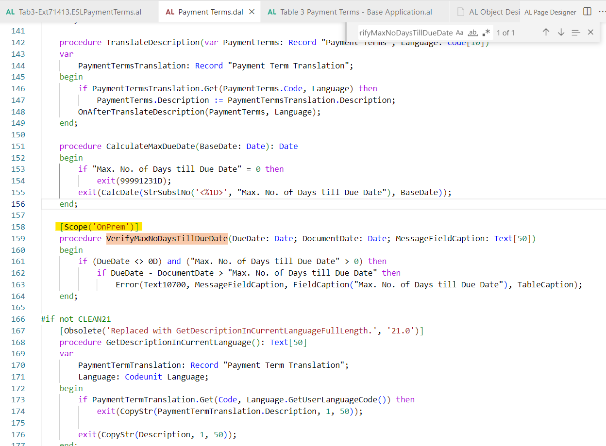 Handle [Scope(onPrem)] in SaaS Version in spanish localization · Issue ...