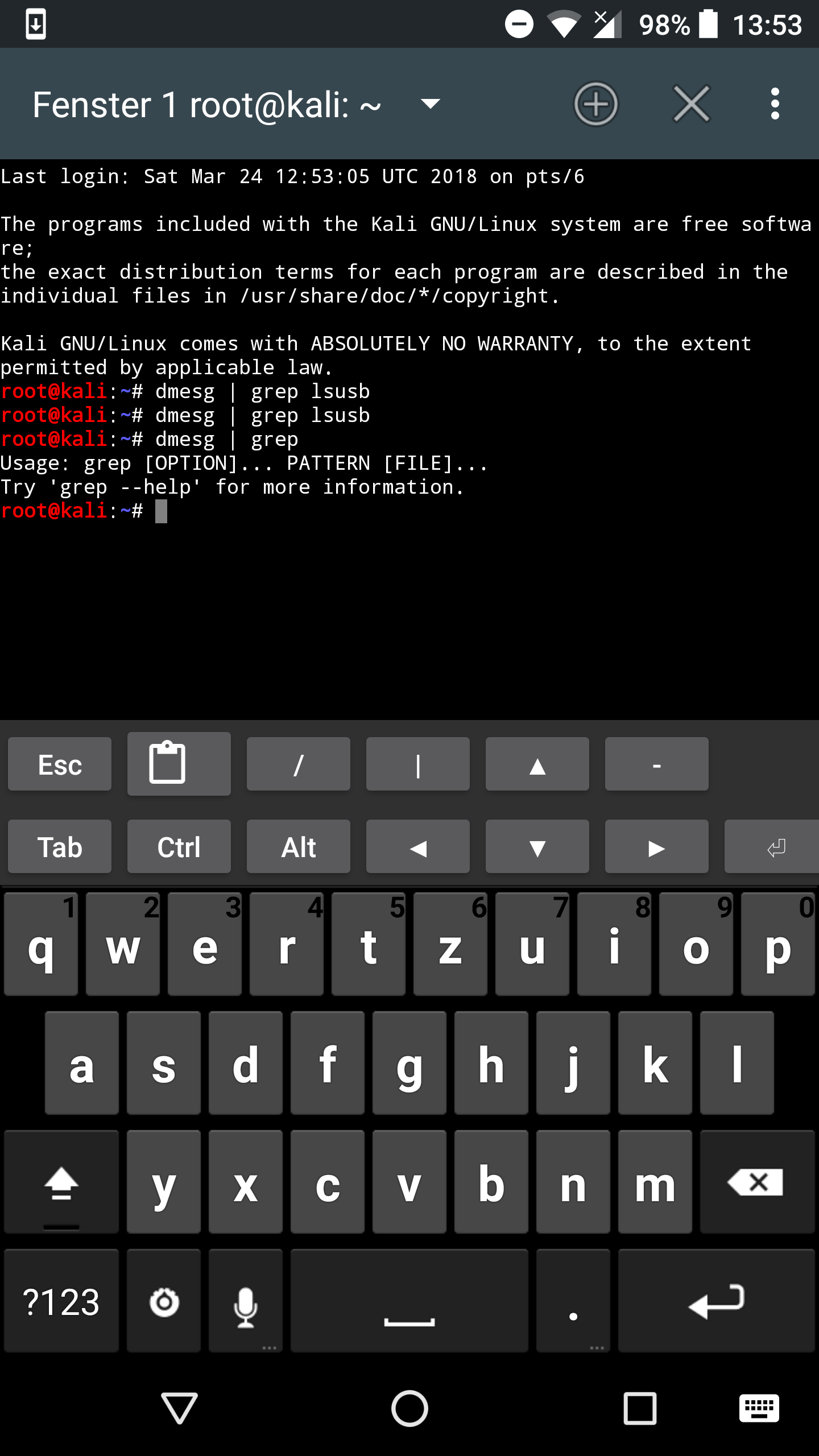 Nexus 6p kali nethunter no detectet alfa network awus036neh · Issue ...