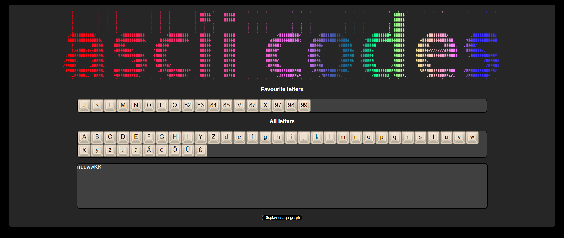 GitHub - kakliniew/Ascii-codes-front-app: Project made by me to learn a ...