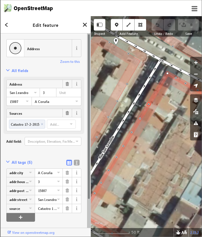 Address instead of entrance
