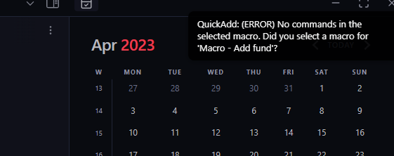 [BUG] No command selected for macro in newer version. · Issue #480 ...