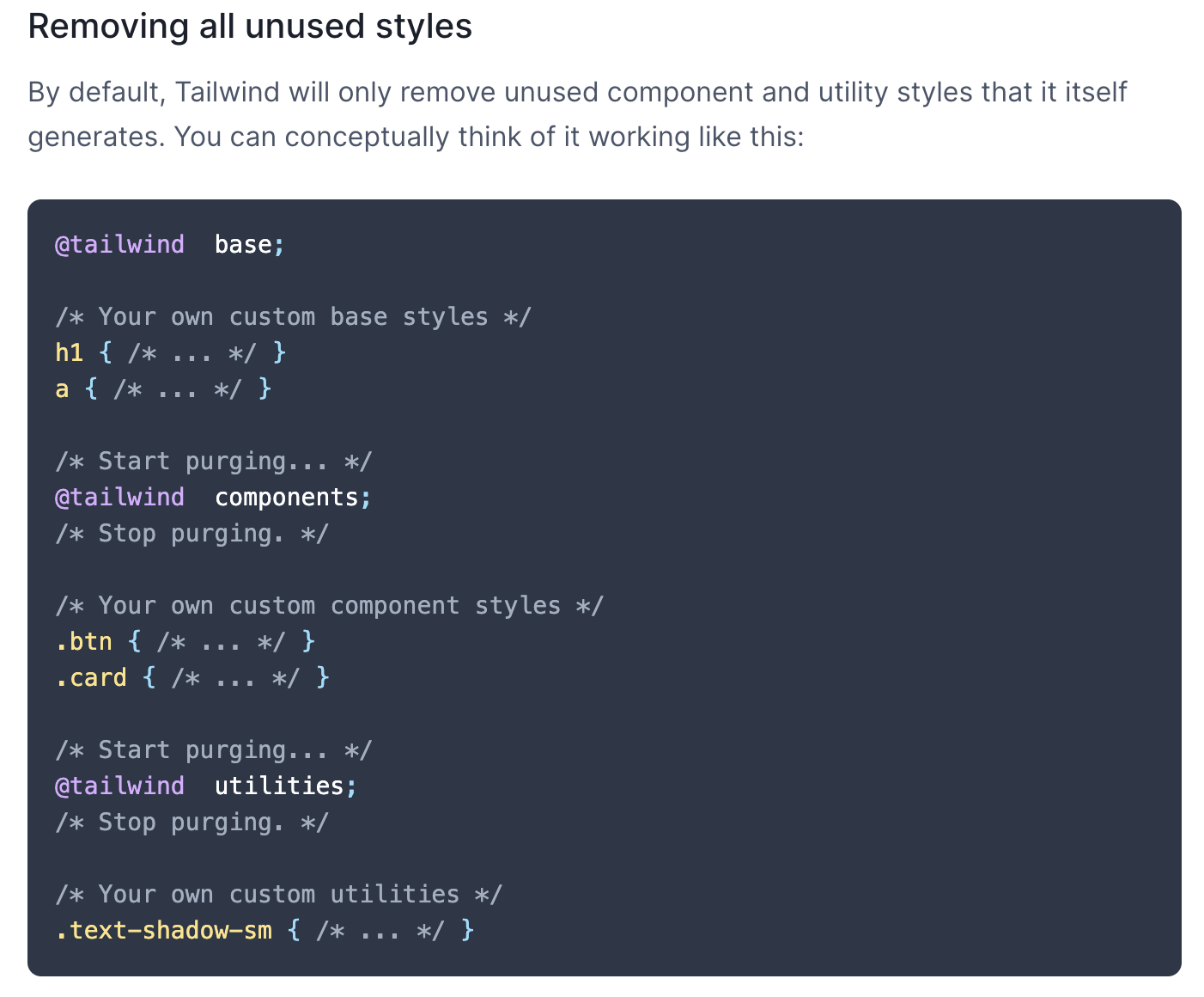 TWs PurgeCSS Not Purging `.components` when Unused · Issue #1725 ...