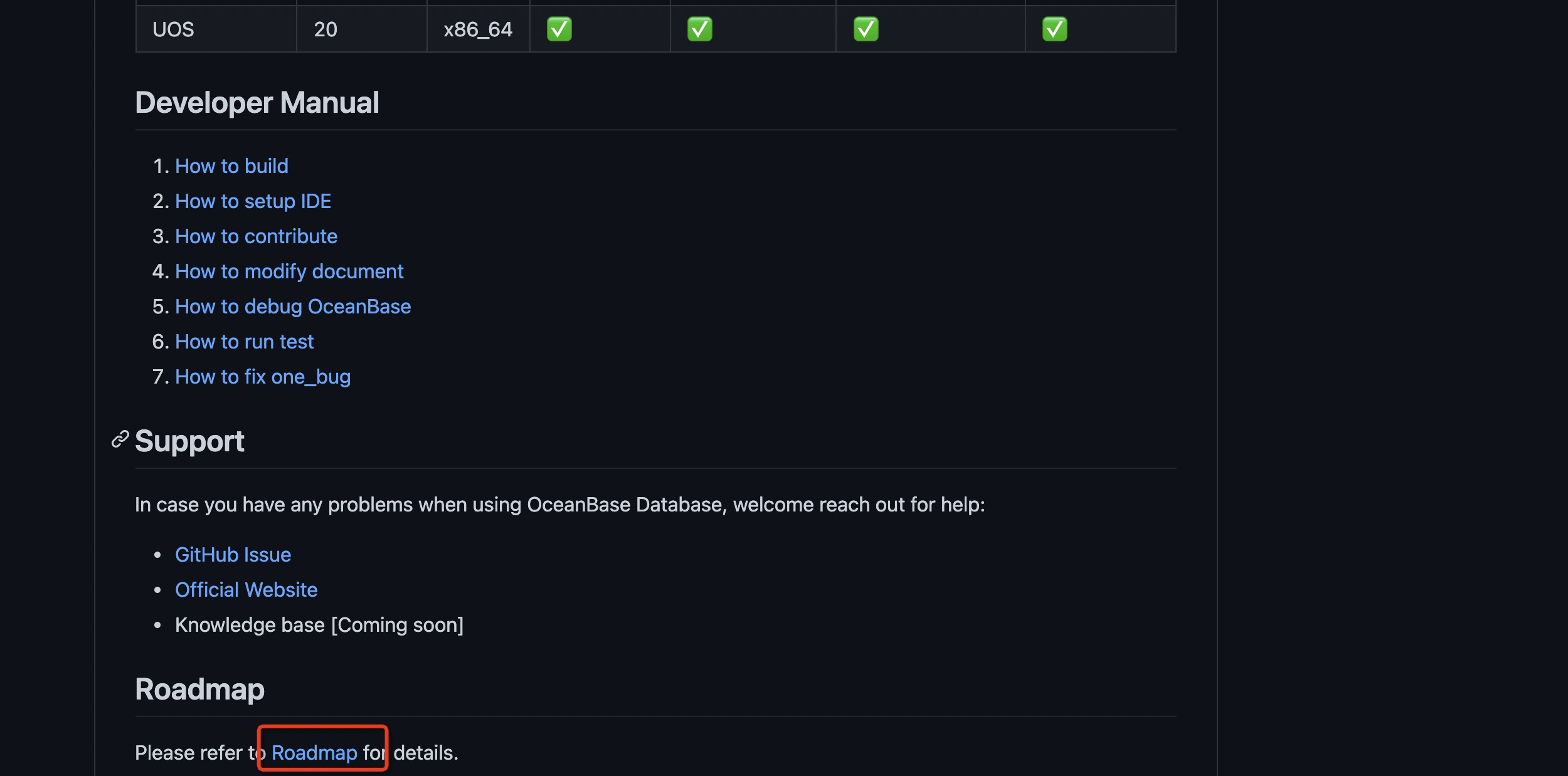 The link of Roadmap in Readme is wrong · Issue #555 · oceanbase ...