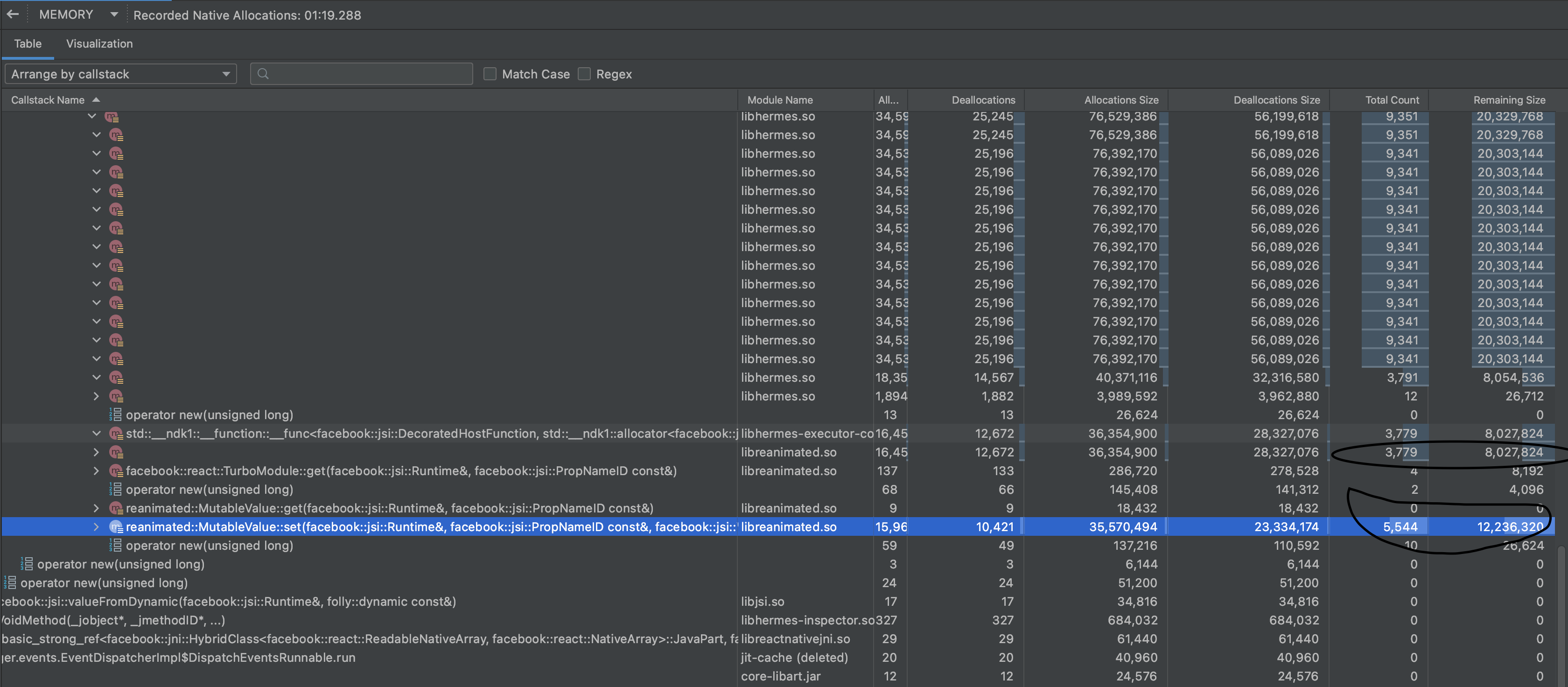 Memory leak on android using continues animation · Issue #2849 ...