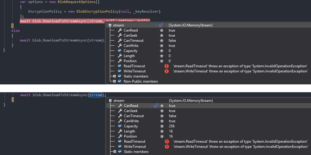 The Blob encryption download a empty stream · Issue #886 · Azure/azure ...
