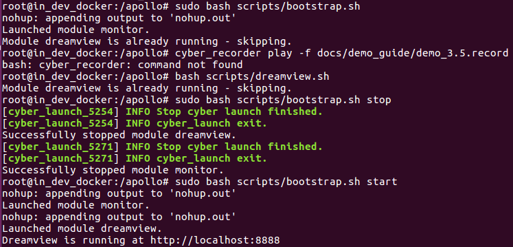 Dreamview startup error · Issue #6695 · ApolloAuto/apollo · GitHub
