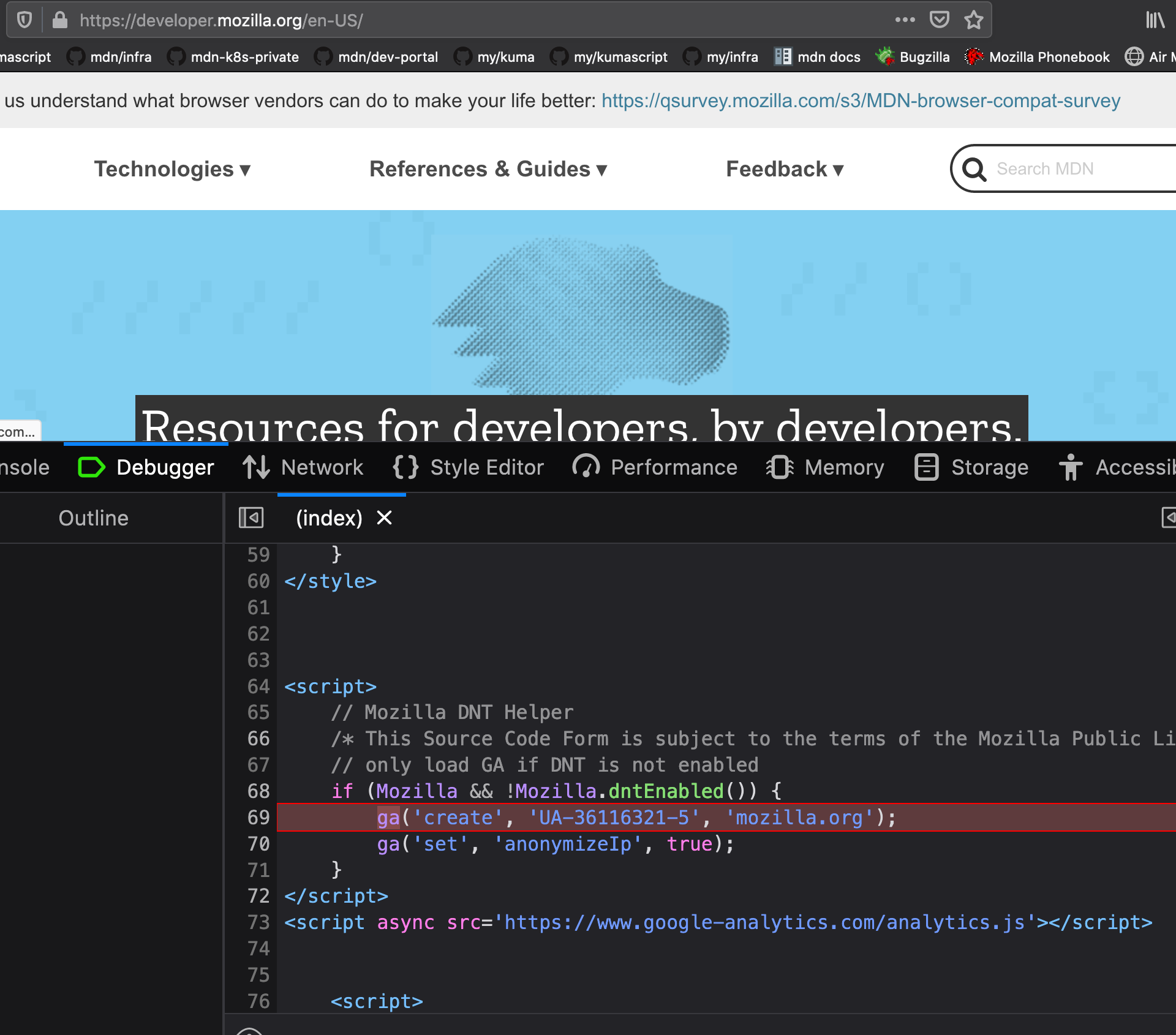 Google Analytics is broken in production · Issue #6648 · mdn/kuma · GitHub