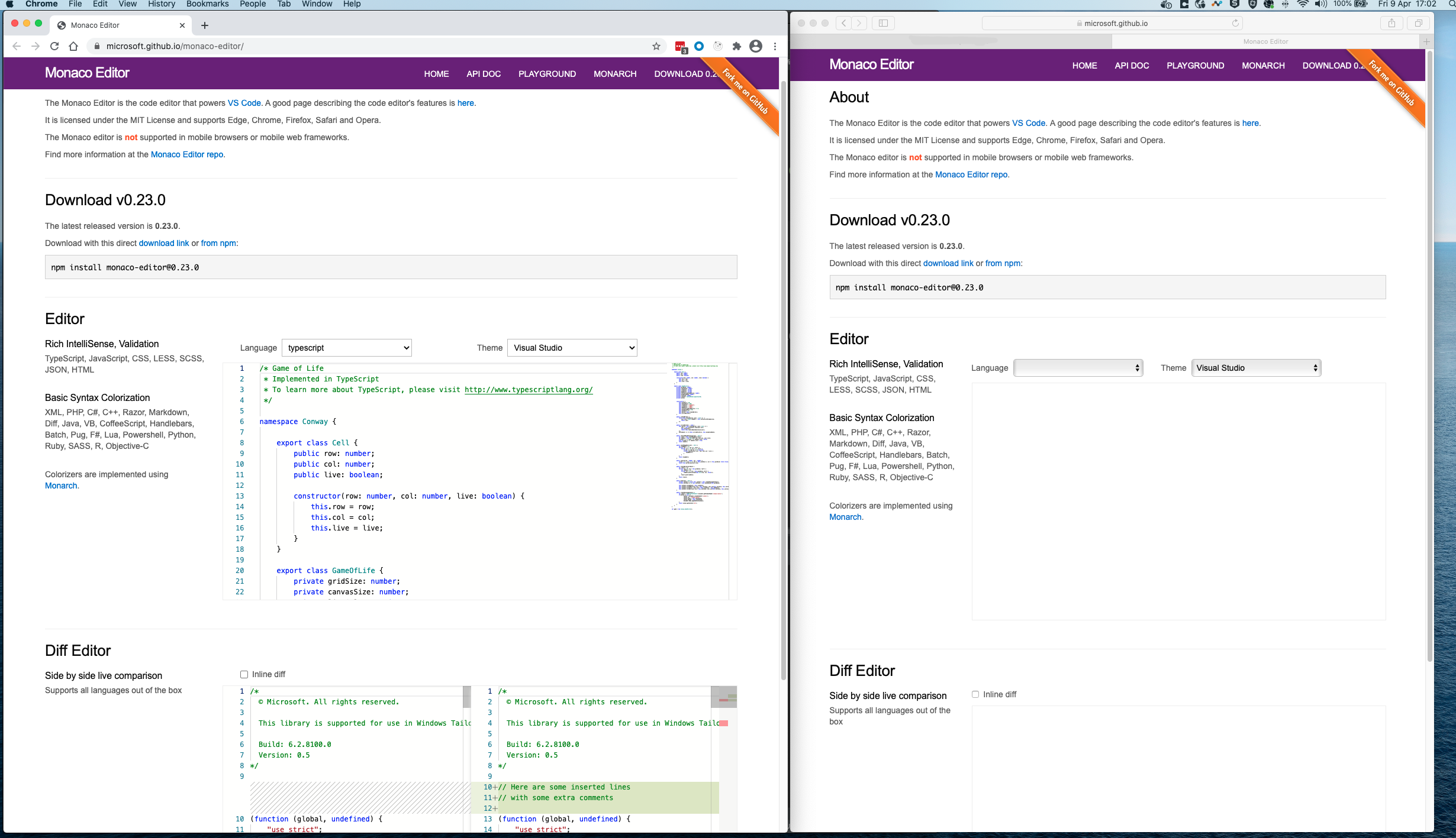 Monaco editor is not working in Safari 13.1 · Issue #2432 · microsoft ...