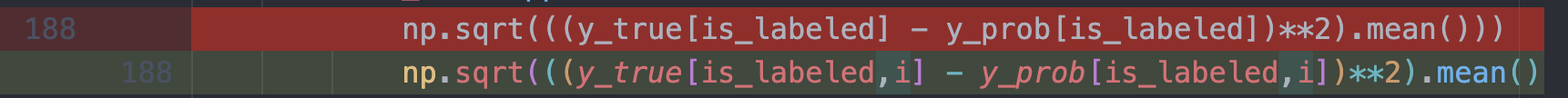 There seems to be an error with the calculation of the rmse metric ...