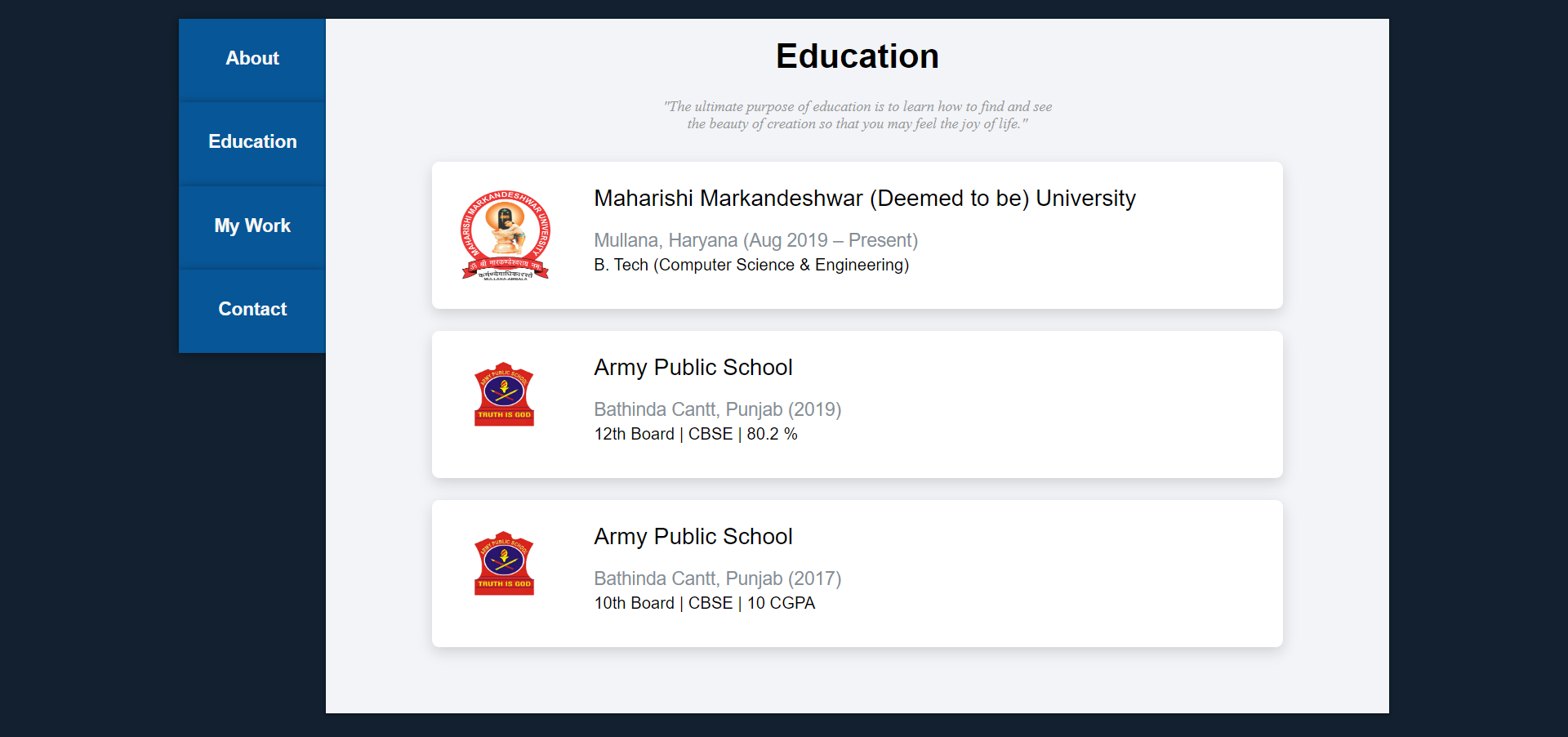 education now